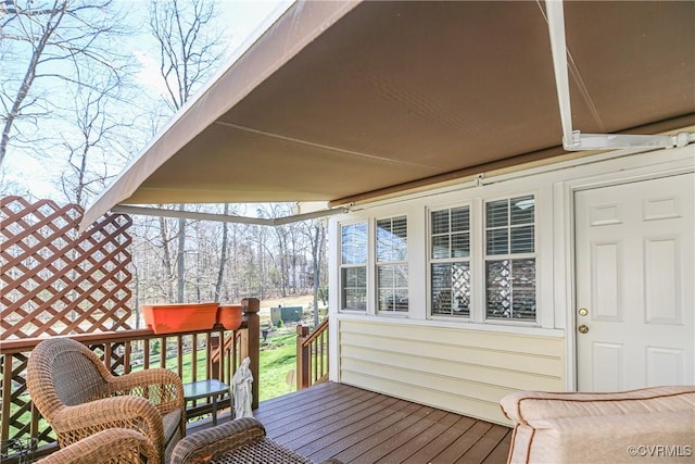 10003 Four Iron Ct, Fredericksburg, VA 22408 - view of wooden deck