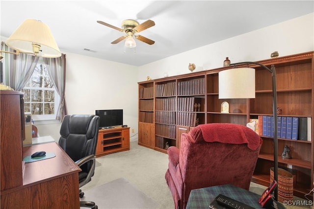 10003 Four Iron Ct, Fredericksburg, VA 22408 - office space featuring carpet flooring and a ceiling fan
