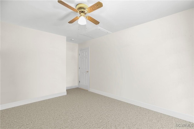 10003 Four Iron Ct, Fredericksburg, VA 22408 - empty room featuring ceiling fan, baseboards, and light carpet