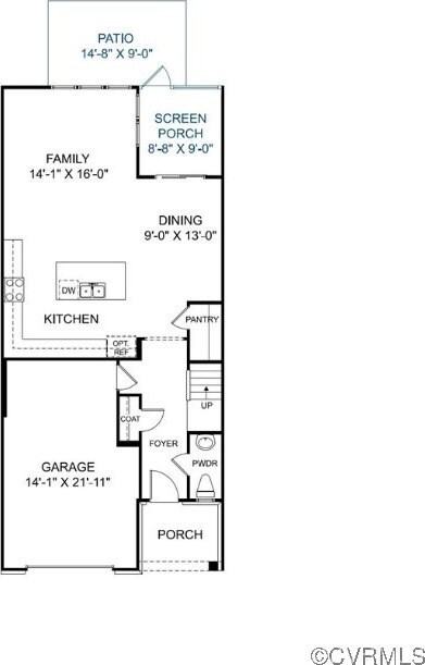 18709 Palisades Cove Trl, Moseley, VA 23120 - view of home floor plan