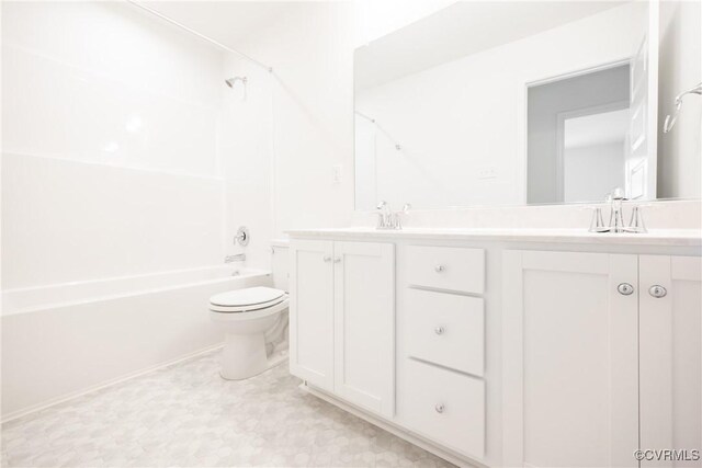 18709 Palisades Cove Trl, Moseley, VA 23120 - bathroom featuring double vanity and shower / bathtub combination