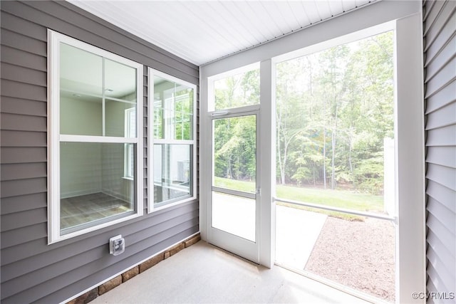 18709 Palisades Cove Trl, Moseley, VA 23120 - unfurnished sunroom featuring plenty of natural light and carpet flooring