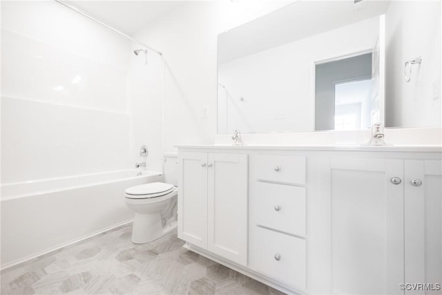 18713 Palisades Cove Trl, Moseley, VA 23120 - bathroom featuring double vanity and shower / tub combination