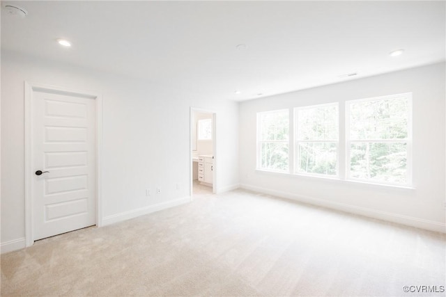 18713 Palisades Cove Trl, Moseley, VA 23120 - empty room with light colored carpet and recessed lighting