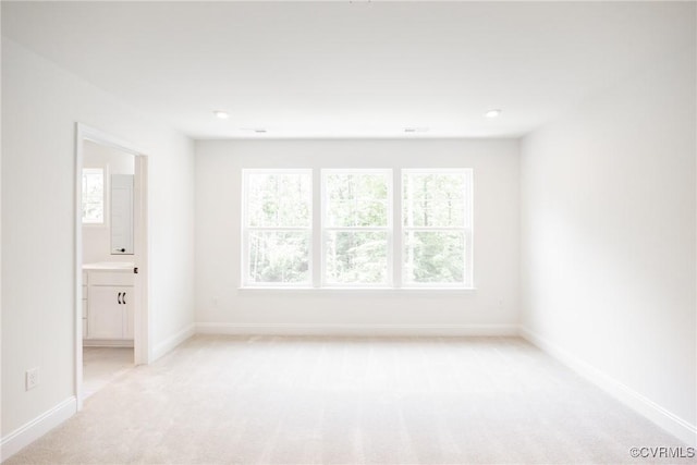 18713 Palisades Cove Trl, Moseley, VA 23120 - empty room featuring light colored carpet and recessed lighting