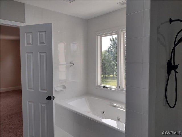 3249 N Maidens Rd, Maidens, VA 23139 - full bath with a tub with jets and baseboards