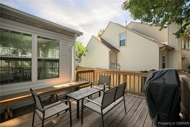 802 Westgate Ct, Newport News, VA 23602 - wooden deck with grilling area