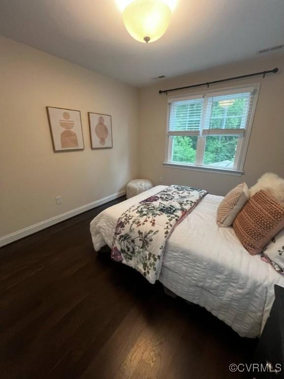 3904 Ambergrove Ave, Chesterfield, VA 23236 - bedroom with dark wood-style flooring and baseboards