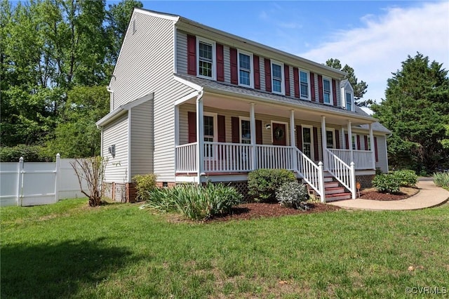 6730 Bryanbell Dr, North Chesterfield, VA 23234 - colonial-style house featuring a porch and crawl space