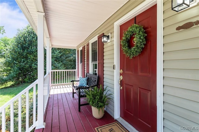 6730 Bryanbell Dr, North Chesterfield, VA 23234 - entrance to property with a porch