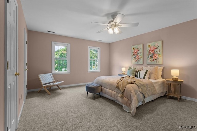 6730 Bryanbell Dr, North Chesterfield, VA 23234 - carpeted bedroom featuring baseboards and ceiling fan