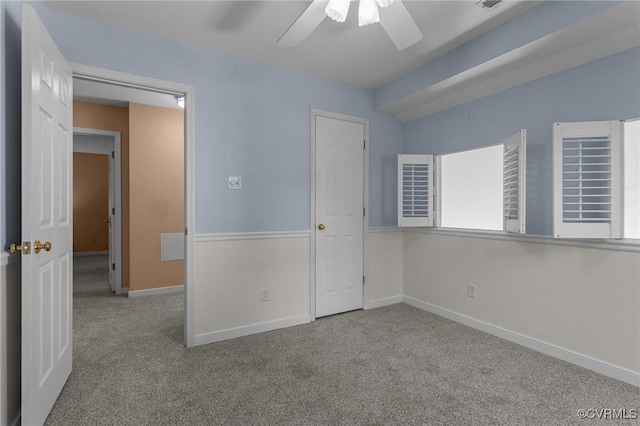 6730 Bryanbell Dr, North Chesterfield, VA 23234 - unfurnished bedroom with carpet floors, baseboards, and a ceiling fan