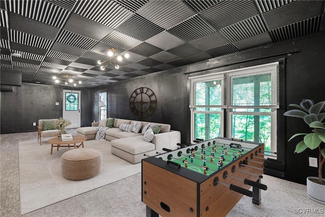 1409 Sycamore Ridge Ct, Midlothian, VA 23114 - rec room with carpet floors