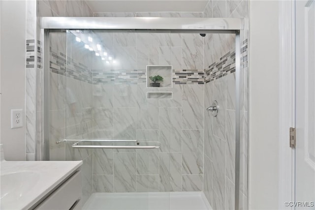 1117 N 31st St, Richmond, VA 23223 - full bathroom with vanity and a shower stall
