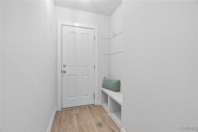 1117 N 31st St, Richmond, VA 23223 - mudroom featuring light wood-style flooring and baseboards