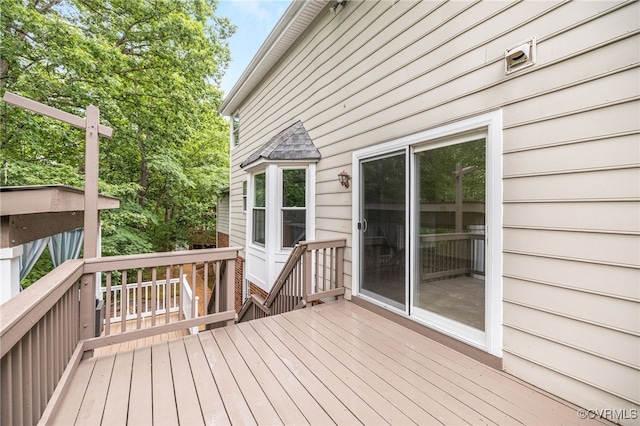 9645 Benbow Rd, North Chesterfield, VA 23235 - view of wooden terrace