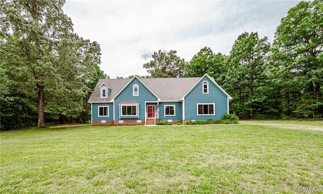 8011 Wood Dr, Disputanta, VA 23842 - view of front of home with a front lawn