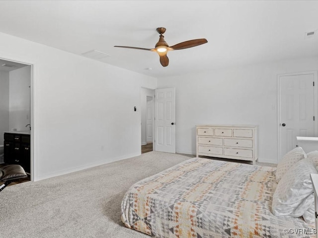 11660 Oakrise Pl, New Kent, VA 23124 - bedroom featuring carpet flooring, baseboards, and ceiling fan