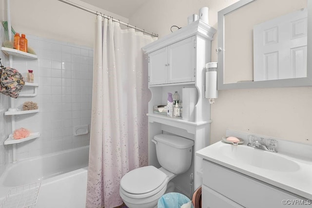 3517 Briel St Unit U10, Richmond, VA 23223 - bathroom featuring toilet, vanity, and shower / tub combo with curtain