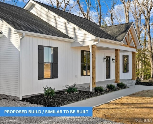 TBD Gatewood Rd, Dewitt, VA 23840 - view of front of home with covered porch and a shingled roof