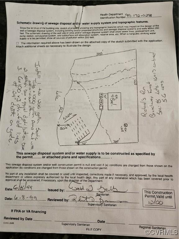 3567 Richards Run, Powhatan, VA 23139 - view of a document