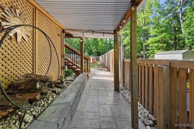 905 Manakin Rd, Midlothian, VA 23113 - view of patio / terrace featuring stairway