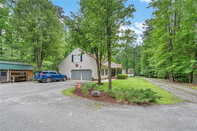 160 Woodland Trl, West Point, VA 23181 - view of front of house with a garage and a front yard