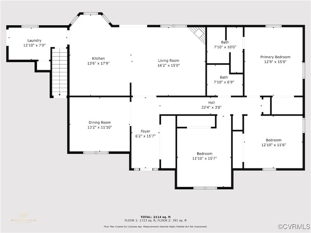 160 Woodland Trl, West Point, VA 23181 - floor plan / room layout