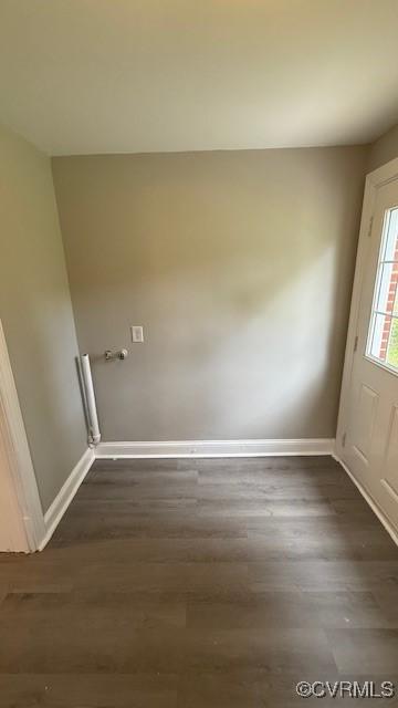 9014 Weldon Dr, Henrico, VA 23229 - entryway with baseboards and dark wood finished floors