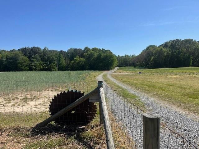 272 Deer Run Trl, Saint Stephens Church, VA 23148 - view of dirt / gravel road featuring a rural view and a view of trees