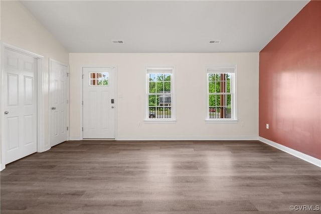 15631 Corte Castle Ter, Chesterfield, VA 23838 - foyer entrance with wood finished floors, lofted ceiling, and baseboards
