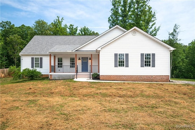 15631 Corte Castle Ter, Chesterfield, VA 23838 - single story home featuring a porch and a front lawn