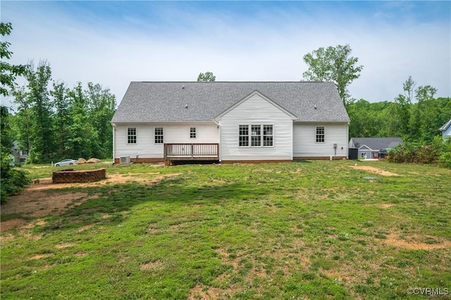 15631 Corte Castle Ter, Chesterfield, VA 23838 - rear view of property featuring a deck and a yard