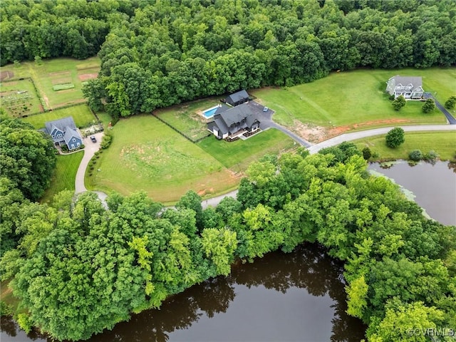 3313 Copeland Way, Powhatan, VA 23139 - aerial view of sparsely populated area with a large body of water