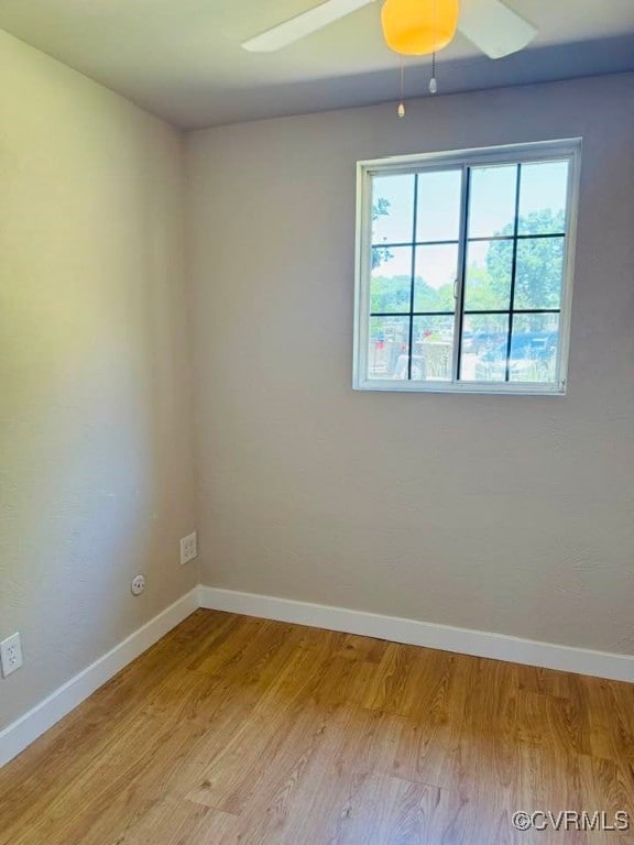 7534 Hollyleaf Ct, Chesterfield, VA 23234 - empty room featuring wood finished floors, baseboards, and ceiling fan