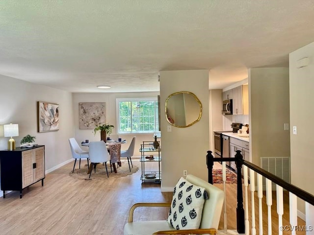 7534 Hollyleaf Ct, Chesterfield, VA 23234 - living room featuring light wood-type flooring and baseboards