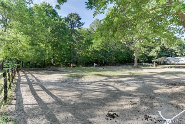 9361 Sheldon Ln, Gloucester, VA 23061 - view of yard featuring a detached carport