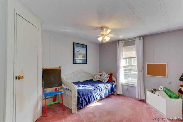 9361 Sheldon Ln, Gloucester, VA 23061 - bedroom featuring carpet and ceiling fan