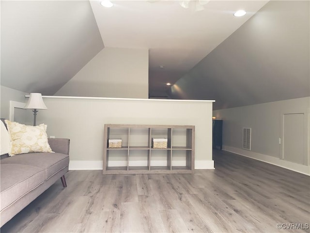 6420 Clayville Ln, Moseley, VA 23120 - additional living space featuring lofted ceiling, wood finished floors, and baseboards