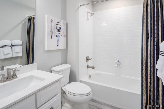 13006 Abercrombie Dr, Chesterfield, VA 23838 - bathroom with shower / tub combo with curtain, vanity, and toilet