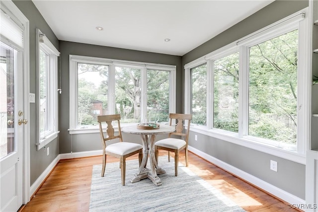 4318 Stuart Ave, Richmond, VA 23221 - sunroom featuring healthy amount of natural light, wood finished floors, and baseboards