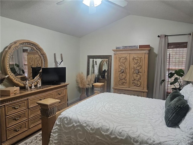 6778 Sassafras Dr, Quinton, VA 23141 - bedroom with vaulted ceiling and ceiling fan
