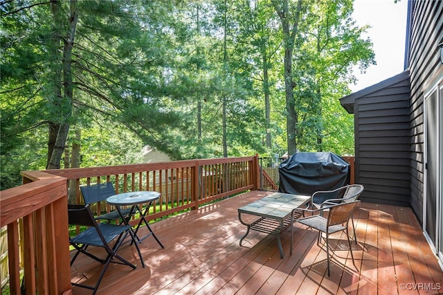 4710 Mason Rest Ct, Chesterfield, VA 23234 - deck featuring area for grilling and outdoor dining area