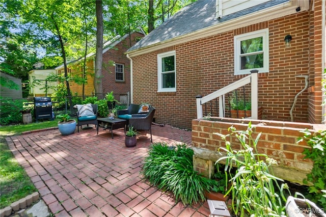 1743 Johnson Rd, Petersburg, VA 23805 - view of patio featuring outdoor lounge area and a grill