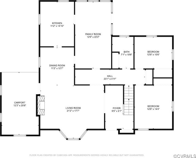 1743 Johnson Rd, Petersburg, VA 23805 - floor plan / room layout
