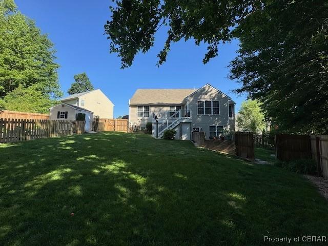 3907 Currier Ct, Chester, VA 23831 - view of yard with stairway