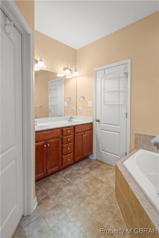 3907 Currier Ct, Chester, VA 23831 - bathroom with double vanity and a garden tub