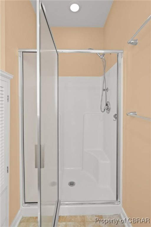 3907 Currier Ct, Chester, VA 23831 - full bath with a stall shower and baseboards
