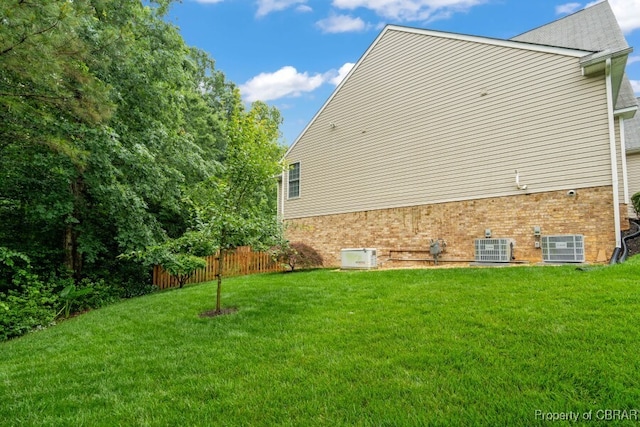 3907 Currier Ct, Chester, VA 23831 - view of side of property with brick siding and central AC