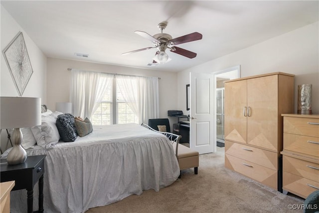 8910 Ringview Dr, Mechanicsville, VA 23116 - bedroom featuring light carpet and ceiling fan